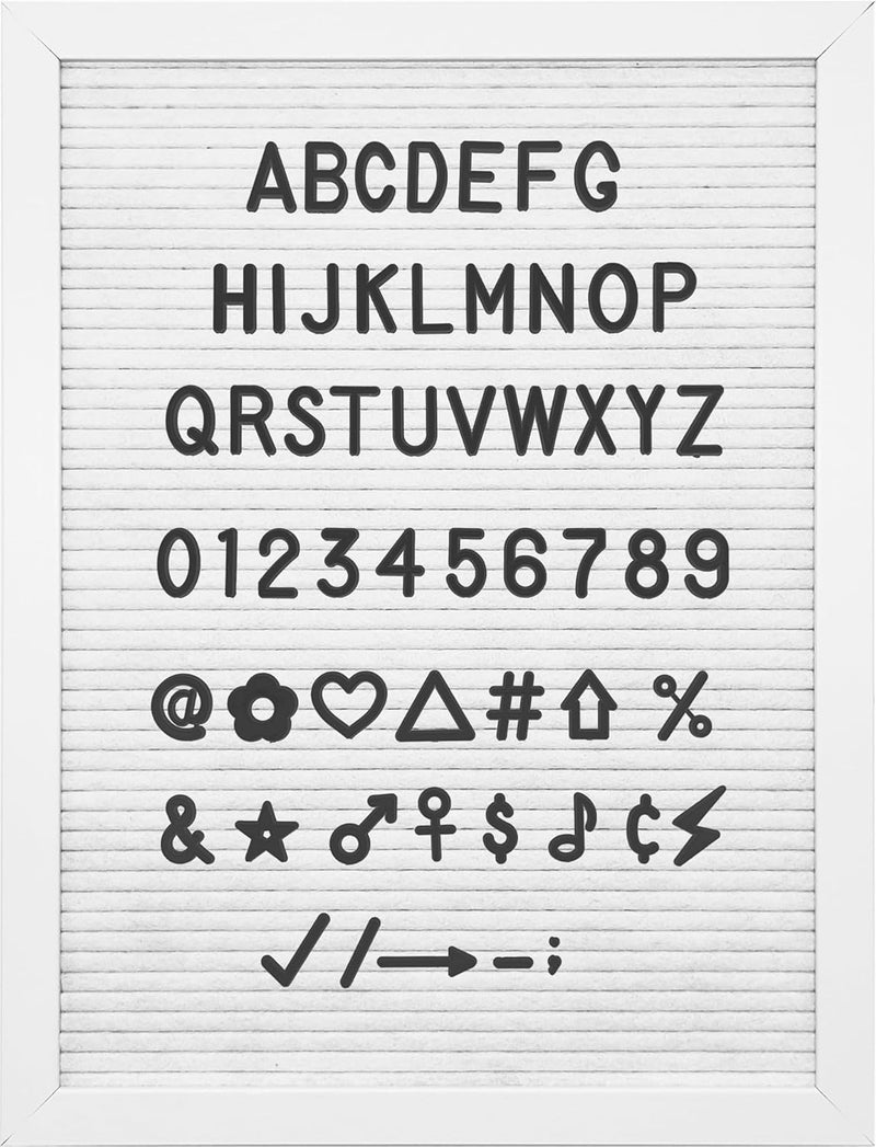 G GAMIT Pre-cut 378pcs Standard 1inch Black Letters Only (No Board Included) - Image 2